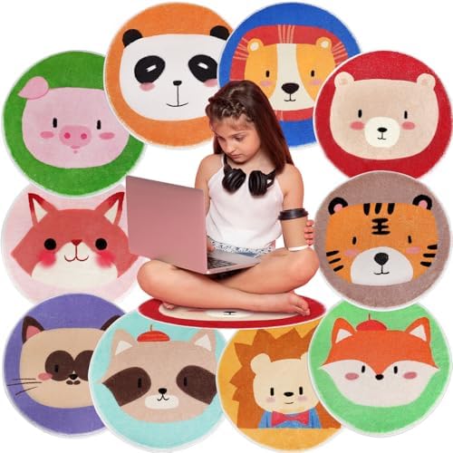 10 Pcs Classroom Rug -16" Carpet Squares