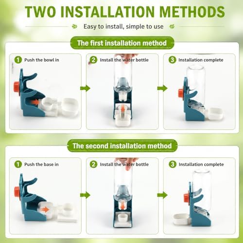 Rypet No-Mess Bird Feeder and Water Dispenser Set for Small Birds
