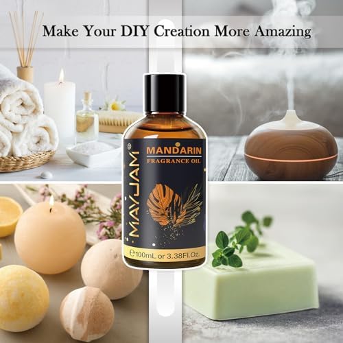 MAYJAM Mandarin Fragrance Oil Essential Oils for Diffusers, 3.38FL.OZ