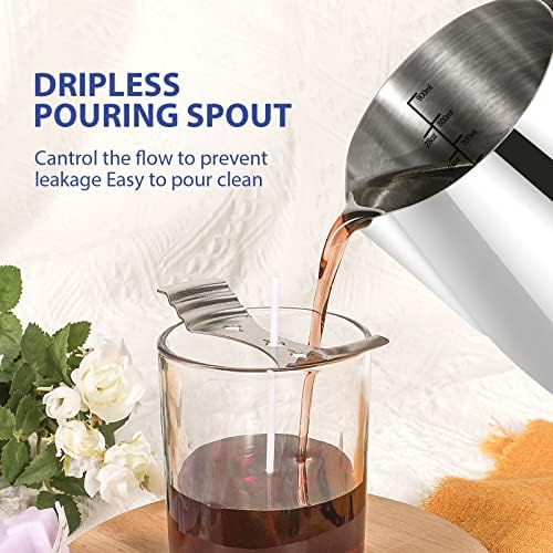 SAEUYVB Candle Making Kit/Supplies with Electric Hot Plate(Silver Gray)