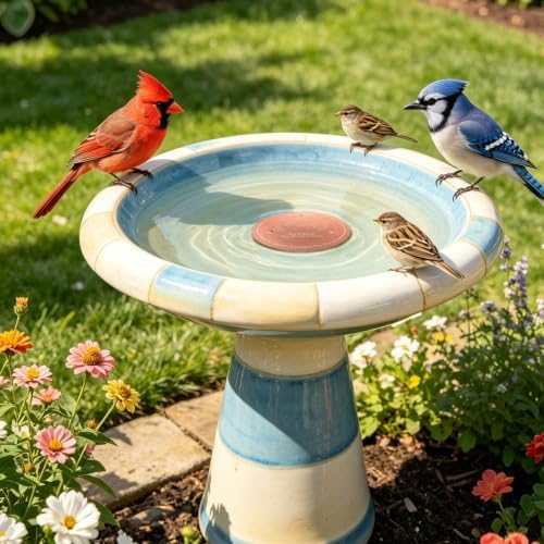 Copper Disc for Bird Bath, 99.9% Pure Copper (Two Birds)