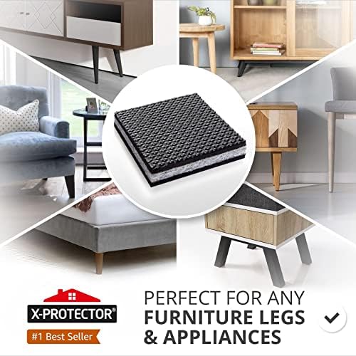 Non Slip Furniture Pads X-PROTECTOR - 8 PCS 4" - Premium Furniture Grippers
