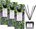 Air Jungles Lavender Reed Diffuser Set with Sticks 3.4 Fl Oz (Pack of 3)