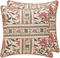 patdrea Designer Vintage French Throw Pillow Cover,18"x18",Set of 2