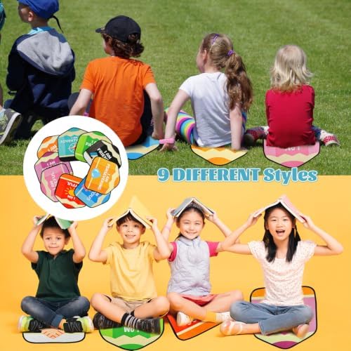 9 Pcs Classroom Rug– 16" Soft Non Slip Circle Rug Set