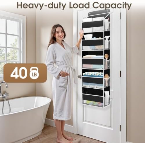 2 Pcs Over The Door Organizer Large Capacity Hanging Storage Room Organizer