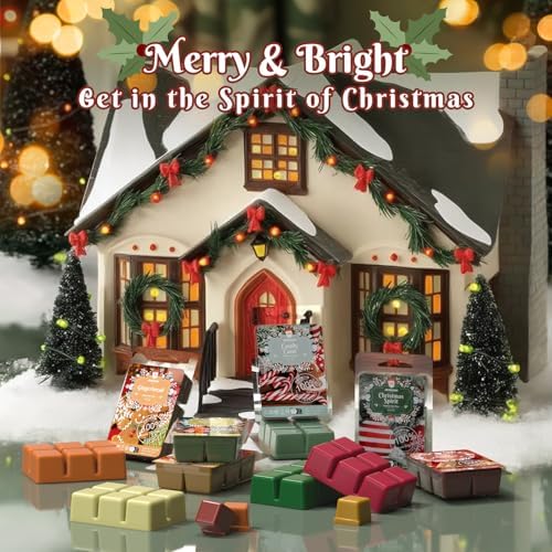ARVIDSSON Christmas Scented Wax Melts, Holiday Soy Wax Cubes for Wax Warmer