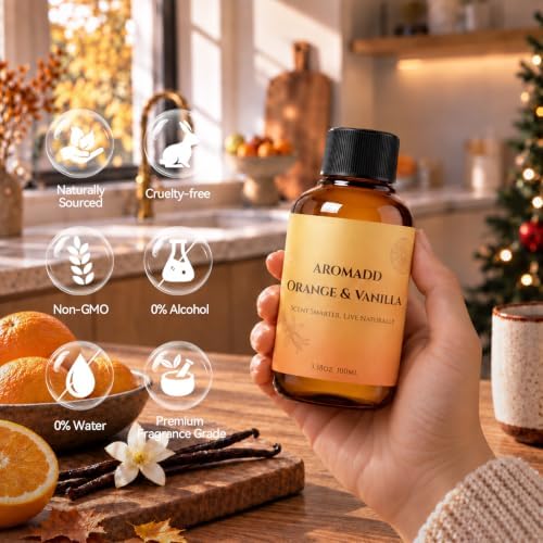 Orange & Vanilla Diffuser Oil Inspired by Luxury Hotel Scent, 100 mL