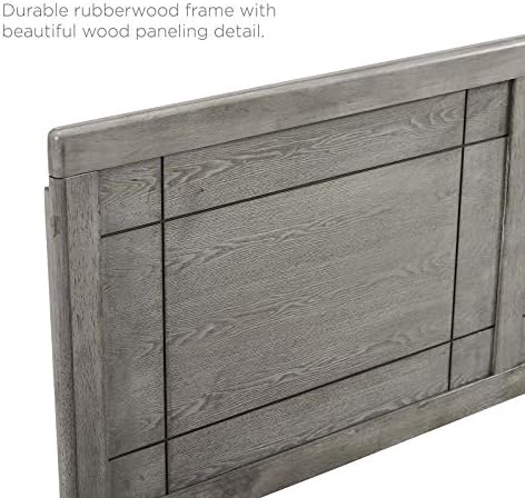 Modway MOD-6221-GRY Archie Full Wood Headboard, Gray