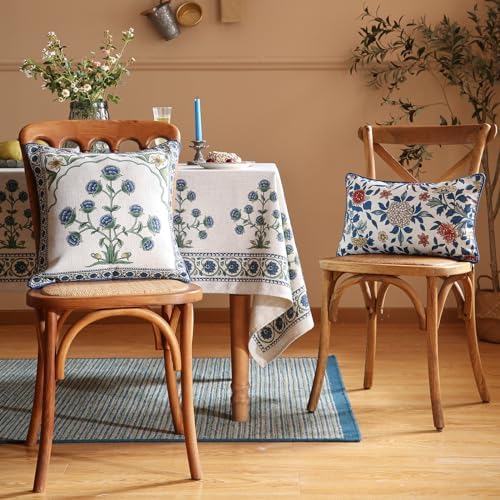 patdrea Designer French Vintage Floral Throw Pillow Cover,12"x20"