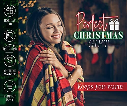 Elegant Comfort Lightweight Printed Throw Blanket- All Season, Ultra Soft, Cozy and Plush- Decorative Throw Blankets, Perfect for Lounging, 50 x 60 inches, White Snowman, Throw Blanket