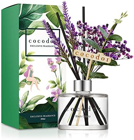 COCODOR Lavender Reed Diffuser/Black Cherry / 6.7oz(200ml) / 1 Pack/Home Decor & Office Decor, Fragrance and Gifts