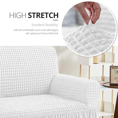 NICEEC Arm Chair Covers Armchair Covers Universal Slipcovers with Skirt
