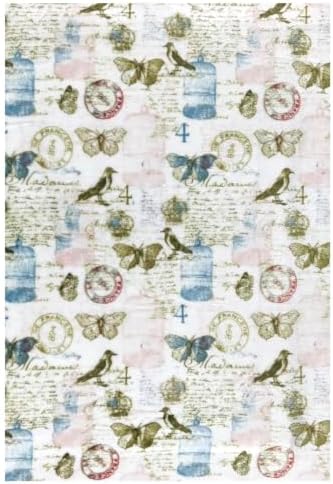 Serafina Home Decorative Fleece Throw Blanket Birds & Butterflies 50x70