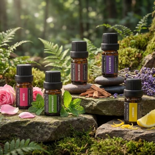 SACATR 60 Pcs Natural Essential Oil Sets,Fragrance Oil Scent (60 * 5ML)