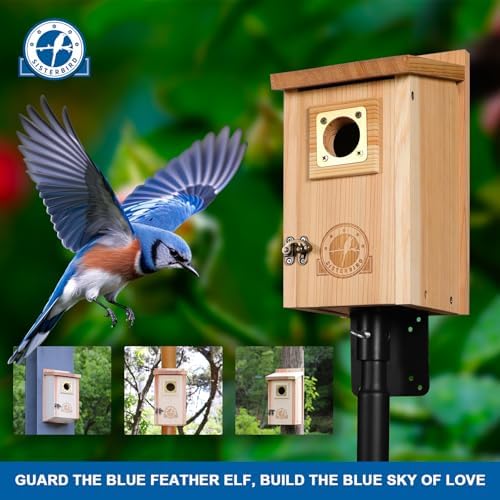 SISTERBIRD Bird Houses for Outside, Warming Gifts Birdhouses for Outdoors