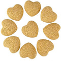 rockcloud 10 PCS 0.9" Yellow Lava Rock Stone Heart Shape Pocket Stones