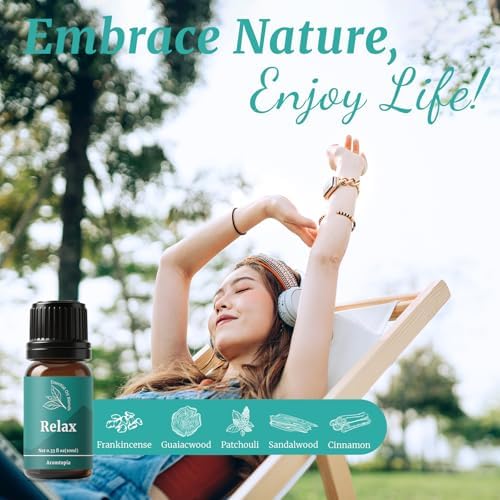 Well-Being Essential Oil Blend Set, 6 * 10ml Diffuser Oils