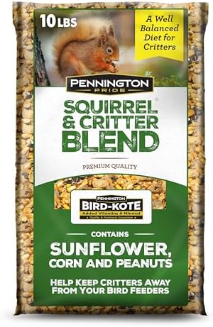 Pennington Squirrel & Critter Blend with Sunflower, Corn & in Shell Peanuts