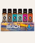 Eternal Essence Oils Beach Set of 6 Premium Fragrance Oils - Includes White Sand, Ocean Breeze, Honolulu Sun, Mermaid, Caribbean Escape, and Sun & Sand Scented Oils - 10ML