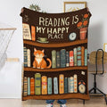 Fall Throw Blanket,Bookshelf Throw Blanket for Couch Home Decor,Cute Cat Soft Plush Travel Blanket Lightweight,Cozy Throws for Couch,Bed,Naps,Reading60 X 80 Inch