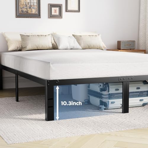 DUMOS King Bed Frames, 12 Inch Height Metal Platform Bed Frame