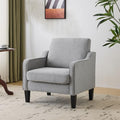 VINGLI Accent Chair, Linen Upholstered Armchair, 380 LBS, Living Room