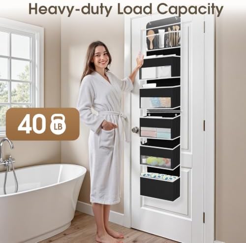 1Pack Over The Door Organizer Large Capacity Hanging Storage Room Organizer