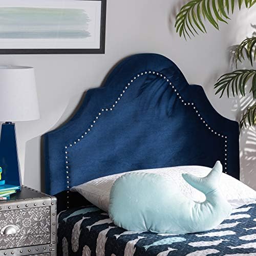 Baxton Studio Headboards, Twin, Navy Blue
