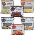 Resin Incense - Natural Tree Gum Sap - 6x30g Variety Pack Including Frankincense and Myrrh Copal Benzoin Dragon's Blood Damar