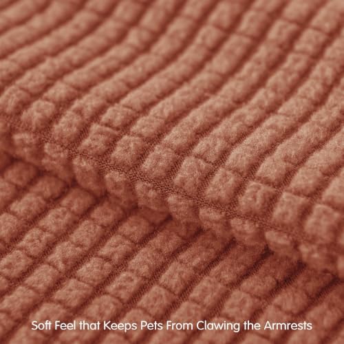 SUBRTEX Stretch Couch Arm Covers Set of 2, Non-Slip Sofa Armrest Slipcovers