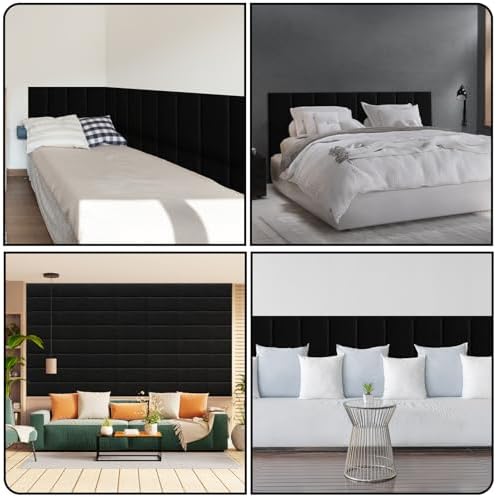 Linen Peel and Stick Headboard, Soundproof Anti-Collision Wall Panel