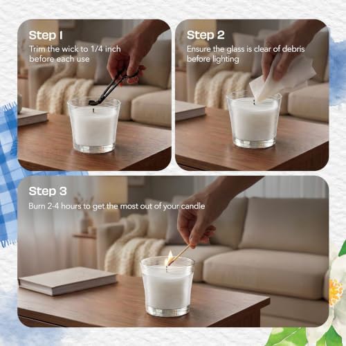 Glade 1-Wick Scented Candle Jar, Clean Linen, 2 Count