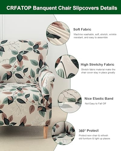 CRFATOP Accent Chair Cover, Stretch Armchair Slipcover for Living Room,49