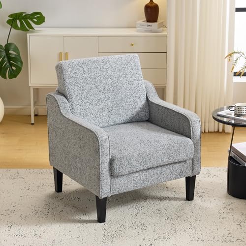 VINGLI Accent Chair, Chenille Upholstered Armchair, 380 LBS, Living Room