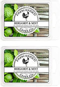 Bergamot Mint Soy Wax Melts, 2 Pack