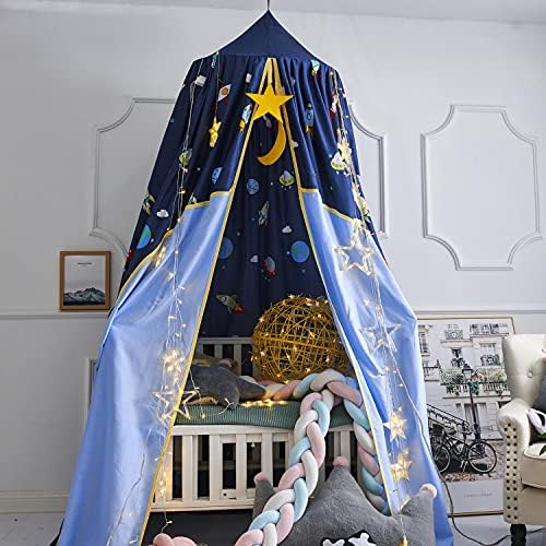 Mengersi Galaxy Bed Canopy Play Tent Mosquito Net,Lovely Castle Hanging House Decoration Reading Nook for Girls Boys