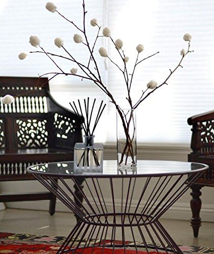 Reed Diffuser Set, Meyer Lemon Scented Oil Diffuser with Sticks, Home Fragrance Accessories for Bathroom Shelf Decor, Aroma Diffusers for Home or Office Desk, USA Made
