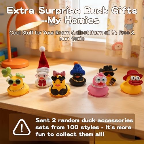 FAMIDUO Lying Flat Duck Night Light, Silicone Rechargeable Touch LED Lamp