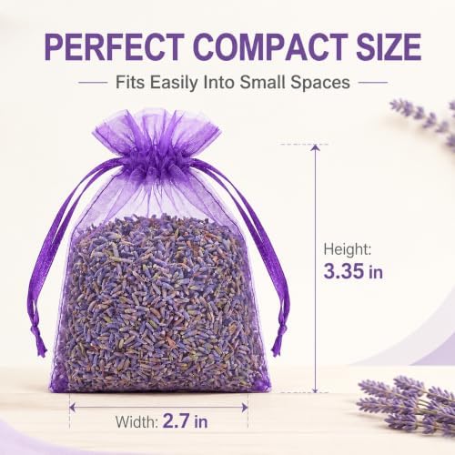16 Pack Lavender Sachets for Drawer and Closet,Potent Fragrance Release