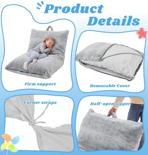 Hobestluk 3 in 1 Small Bean Bag Chair Comfortable Chair Floor Cushions