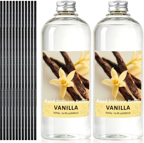 SCENTORINI Vanilla Diffuser Reed Diffuser Refill Oil, 33.81 Fl Oz