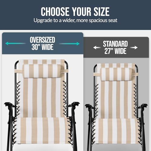 Best Choice Products Set of 2 Extra Wide Zero Gravity Chair Recliner