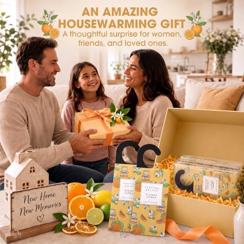 Large 12 Packs Flower Citrus Hanging Scented Sachets Long-Lasting Closet Deodorizer Air Freshener Fabric Refresher Odor Eliminator for Drawer Home Fragrance Gift Set