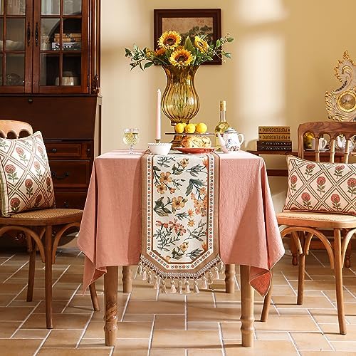 bilin gaier Designer Elegant French Vintage Table Runner,87"x12"