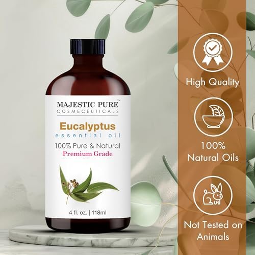Majestic Pure Eucalyptus Essential Oil for Diffuser - 4 Fl Oz
