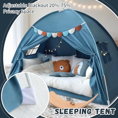 Twin Bed Tent for Kids, Toddler Privacy Tents on Bunk Bed Sleep Boys Canopy