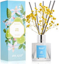 Airkeep Reed Diffuser Set,3.38 fl oz (100 ml) - Lime Basil Oil Diffusers with 8 Reed Sticks, Home Fragrance Reed Diffuser for Bathroom Shelf Decor