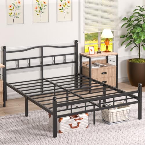 14 Inch Queen Bed Frame with Headboard and Footboard