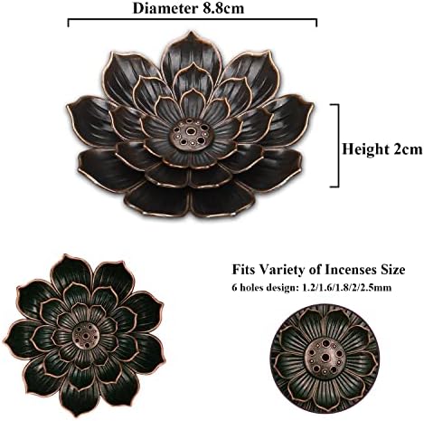 SLKIJDHFB Incense Burner - Lotus Incense Stick Holder